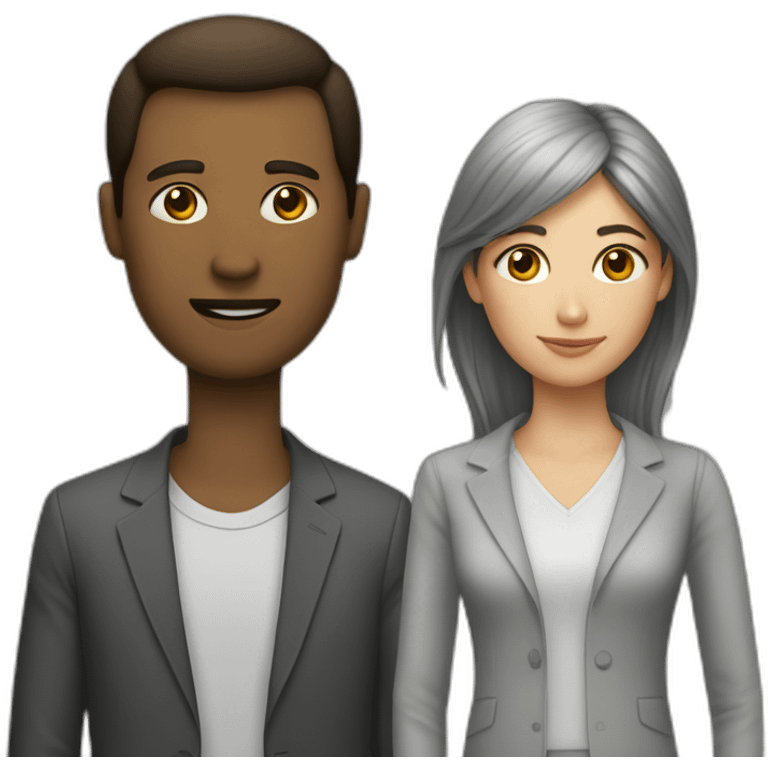 Un homme dans une femme emoji