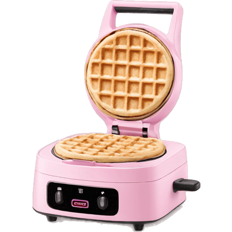 Light pink mini waffle maker emoji