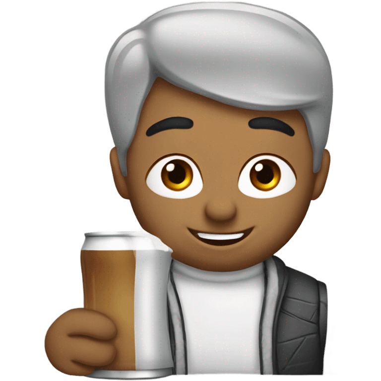 Drinking coors light  emoji