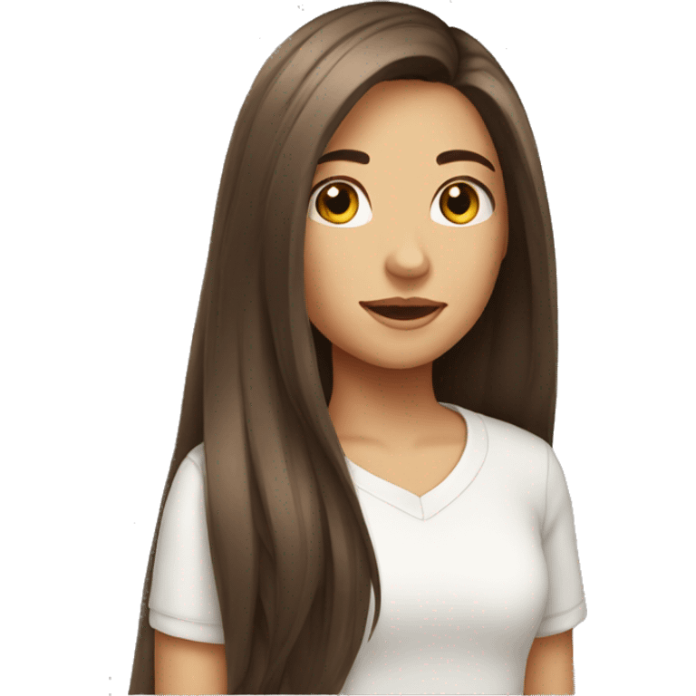 Pretty girl with long hair emoji