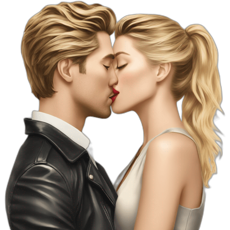 katheryn winnick amber heard kissing each other emoji