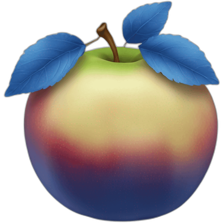 pomme bleu emoji