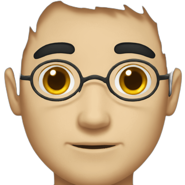 Harry Potter with black hair emoji