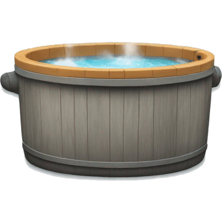 hot tub with steam emoji