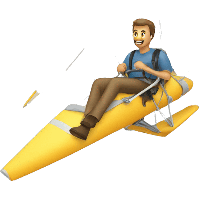 man on a hang glider emoji