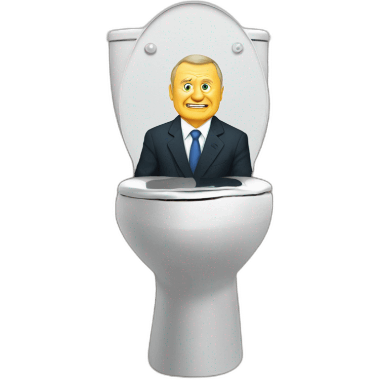 Vladimir Zhirinovsky on the toilet emoji