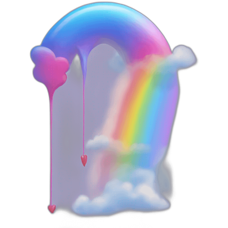 Coeur arc en ciel emoji