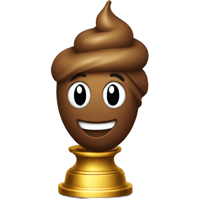 Poop emoji trophy emoji