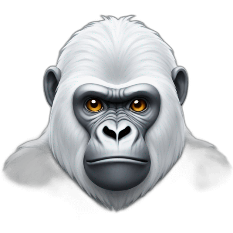 white gorilla emoji