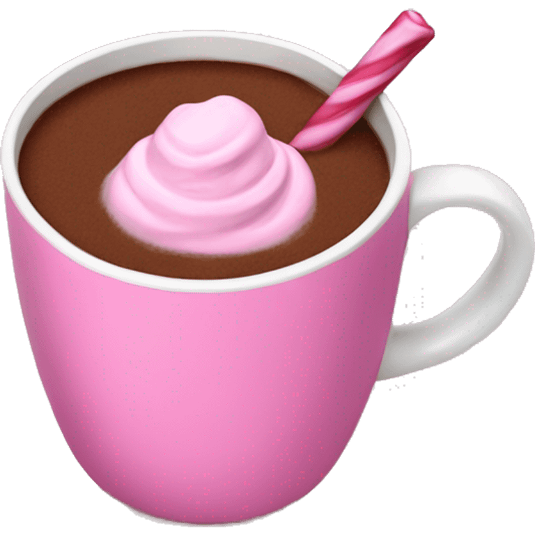 Pink hot chocolate  emoji