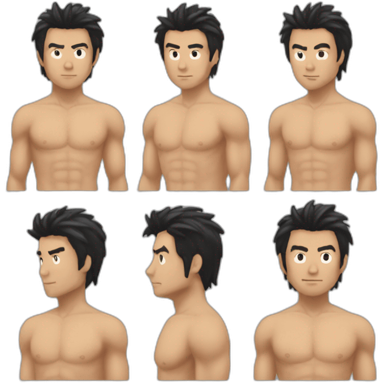 shirtless ryo saeba emoji