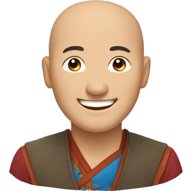 Smiling Mongolian man emoji