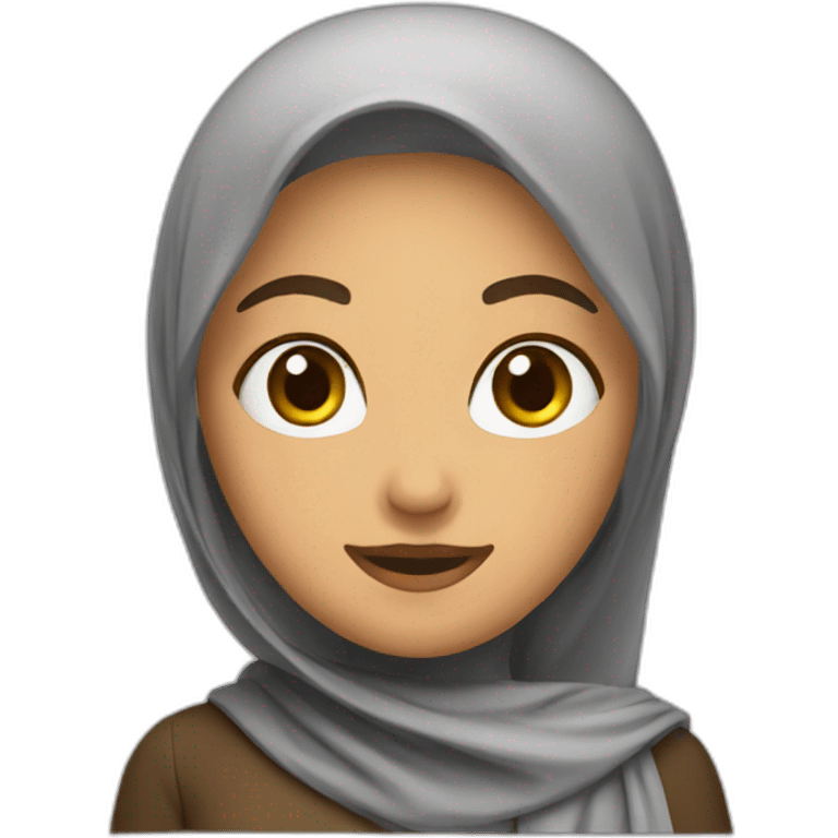 Talk to hand arab female emoji