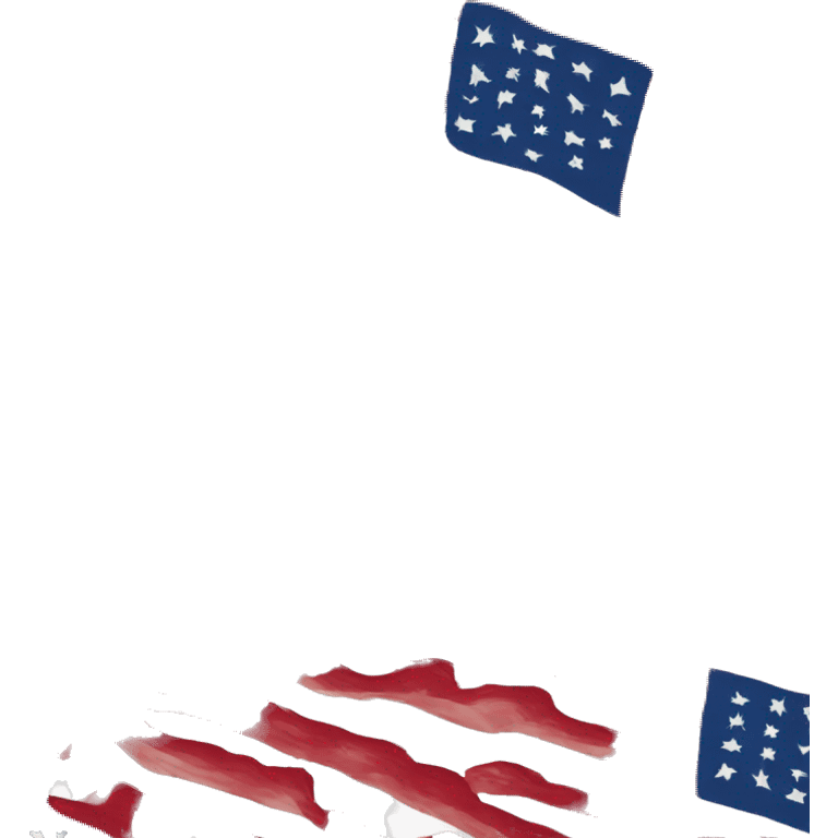 American flag cell phone emoji