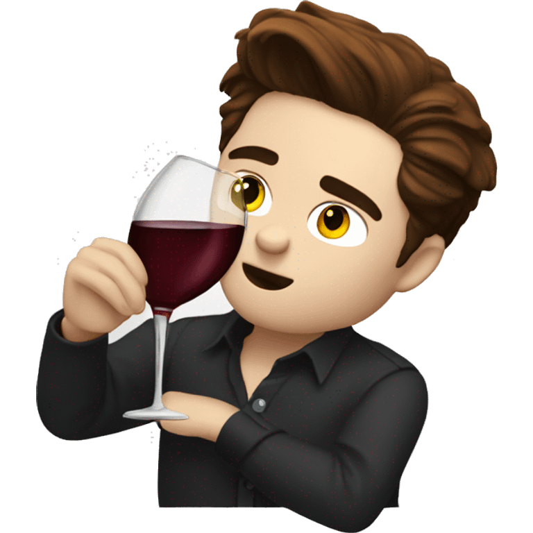 edward cullen drinking wine emoji