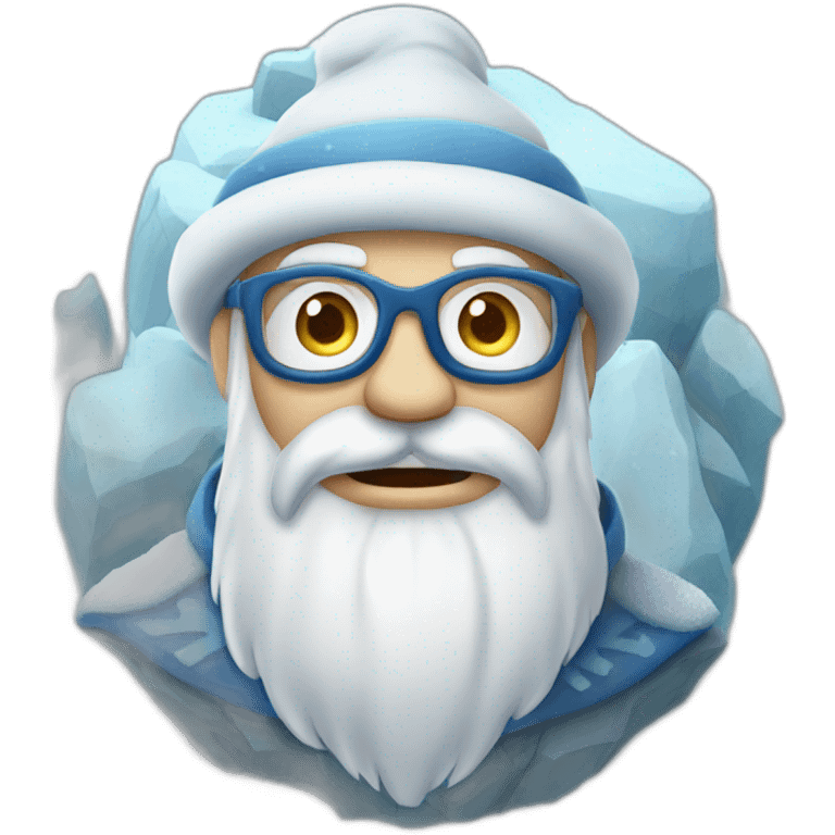 cool Father Frost Rock sign emoji