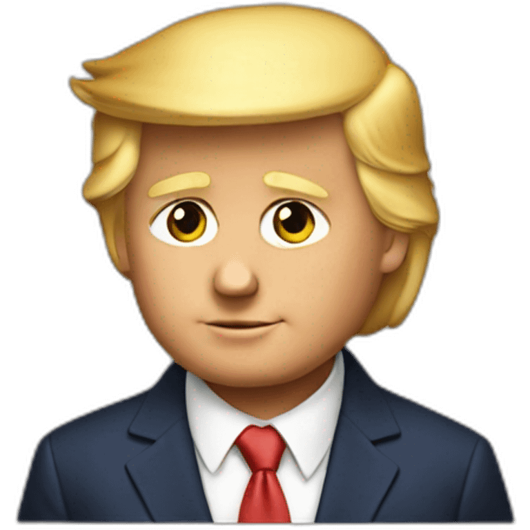 donald trump as a kid emoji