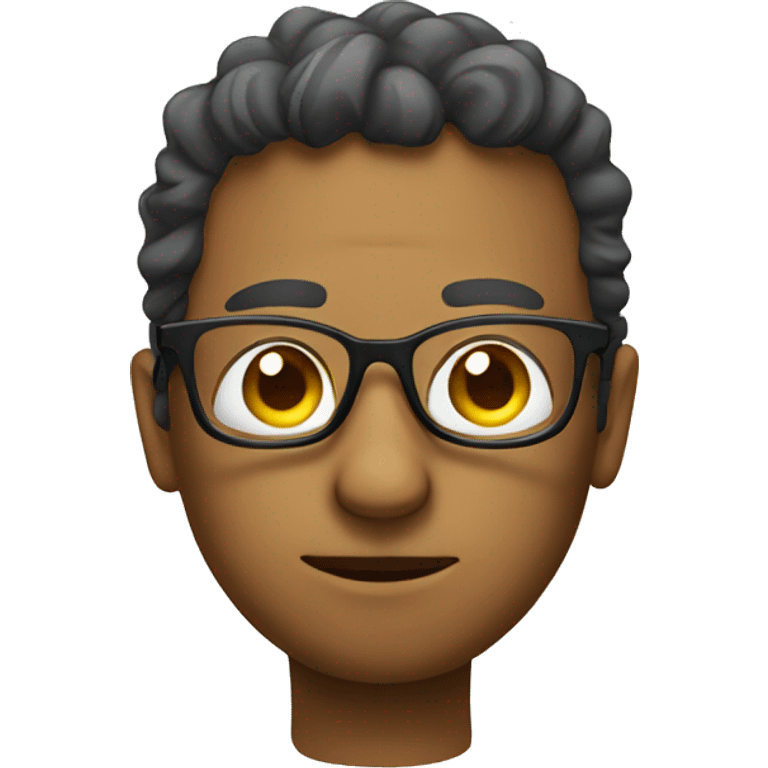 emoji with glasses thinking emoji