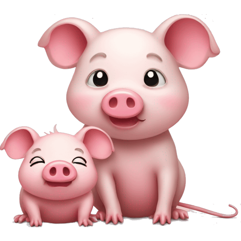 mouse and pig emoji