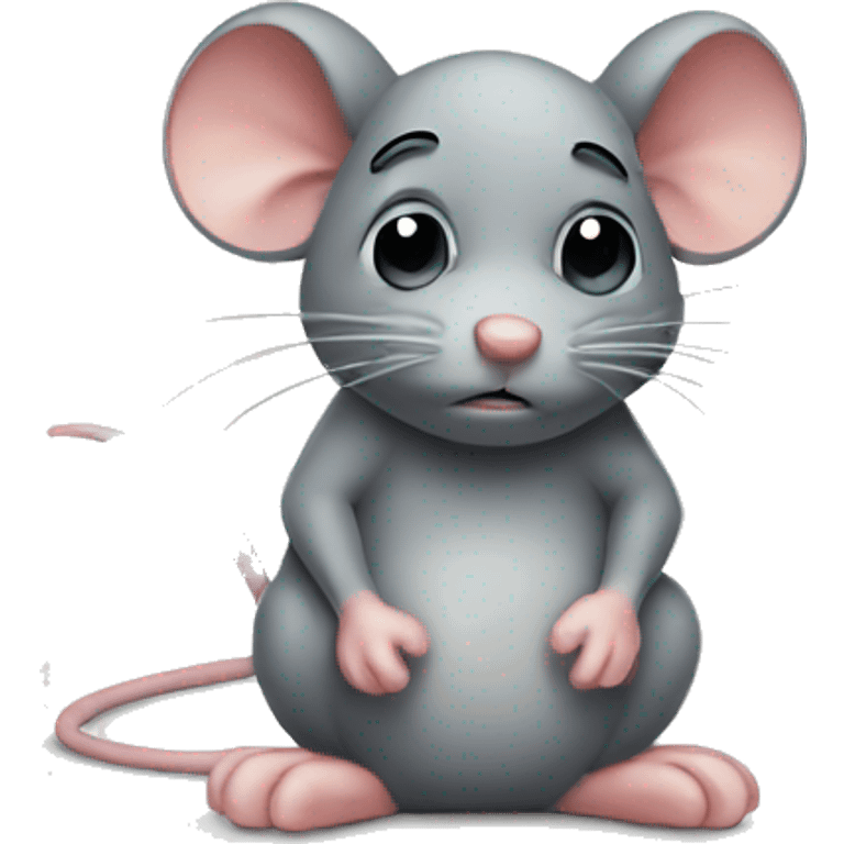 Sad mouse  emoji