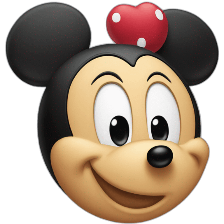 Mickey mangeant Minie emoji