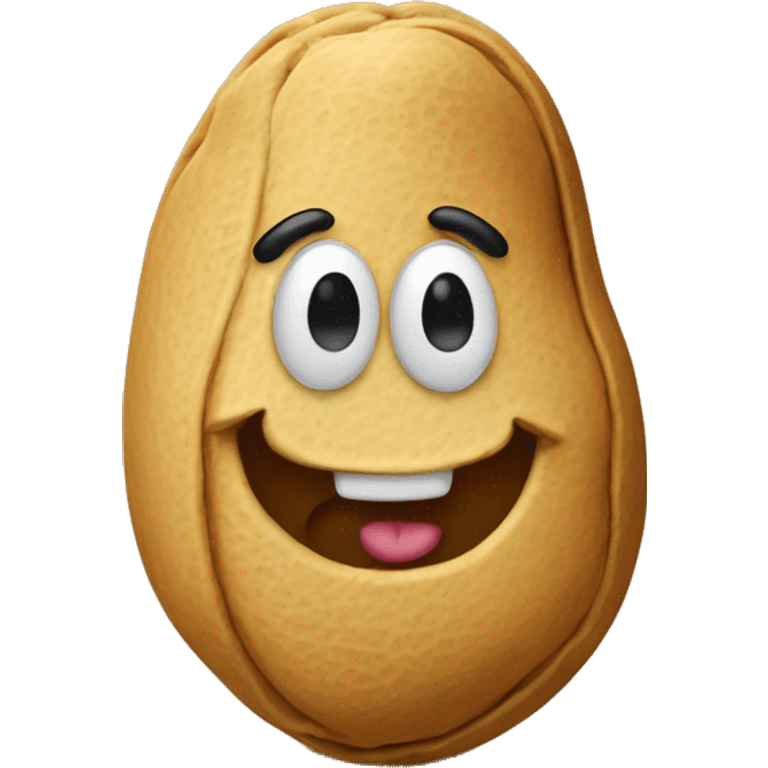 Peanut with a smiley face  emoji