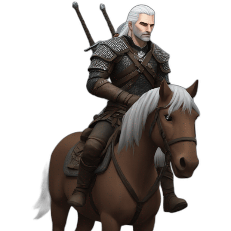 geralt on his horse emoji