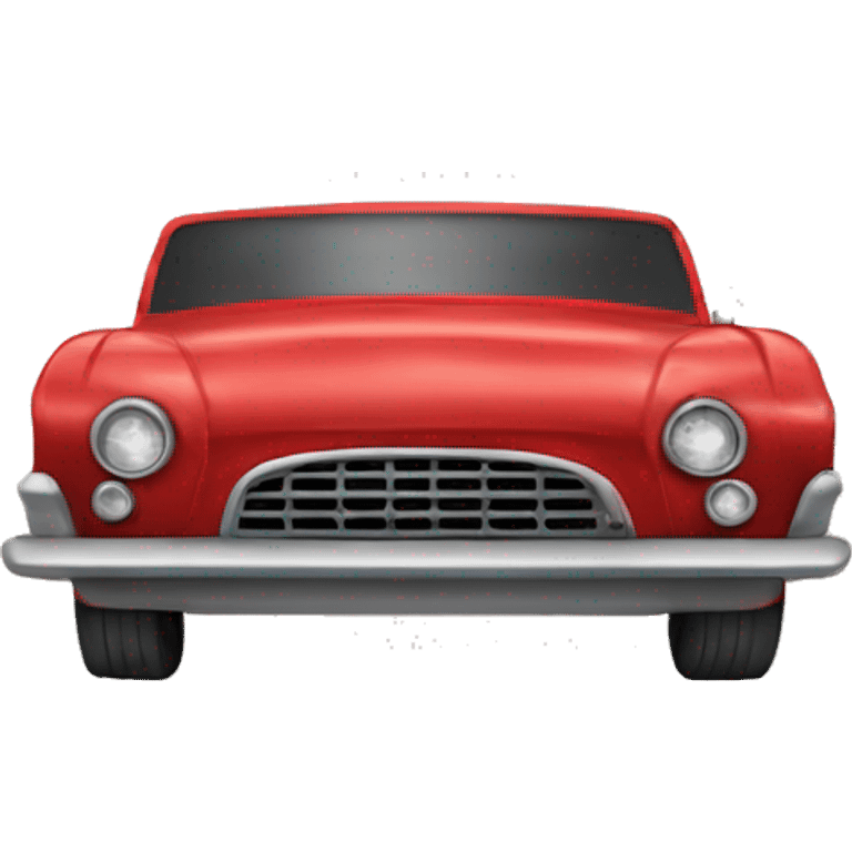 Crea un carro rojo emoji