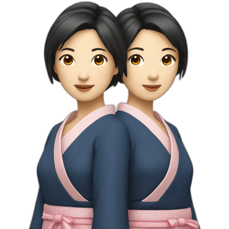 japanese-woman-twins emoji