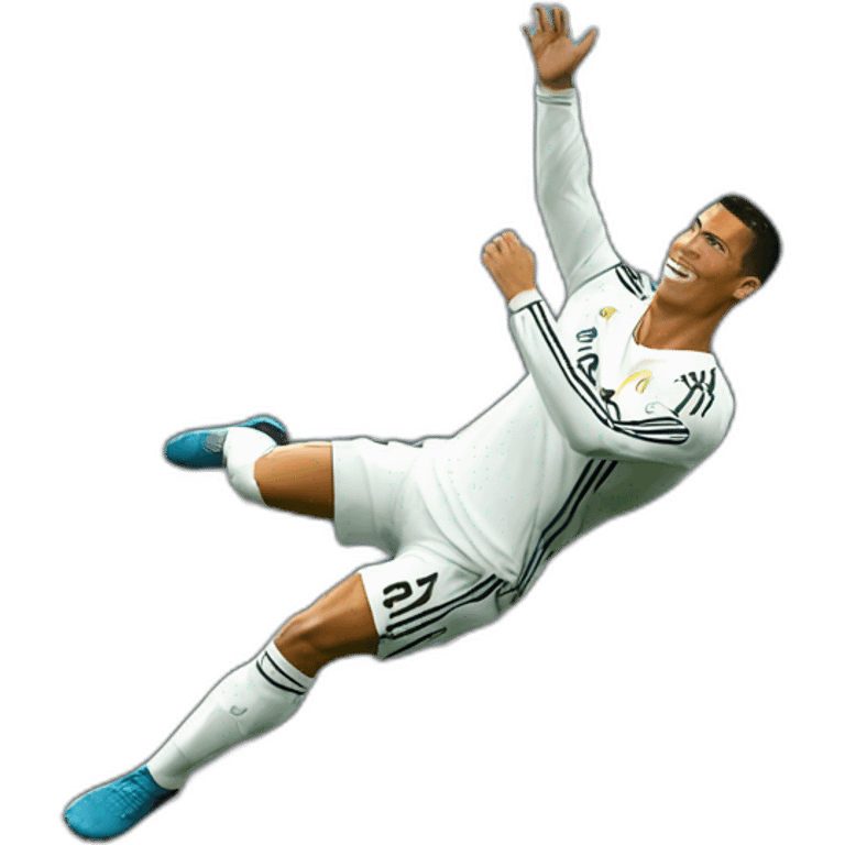 Cristian Ronaldo fait une retournée acrobatique emoji