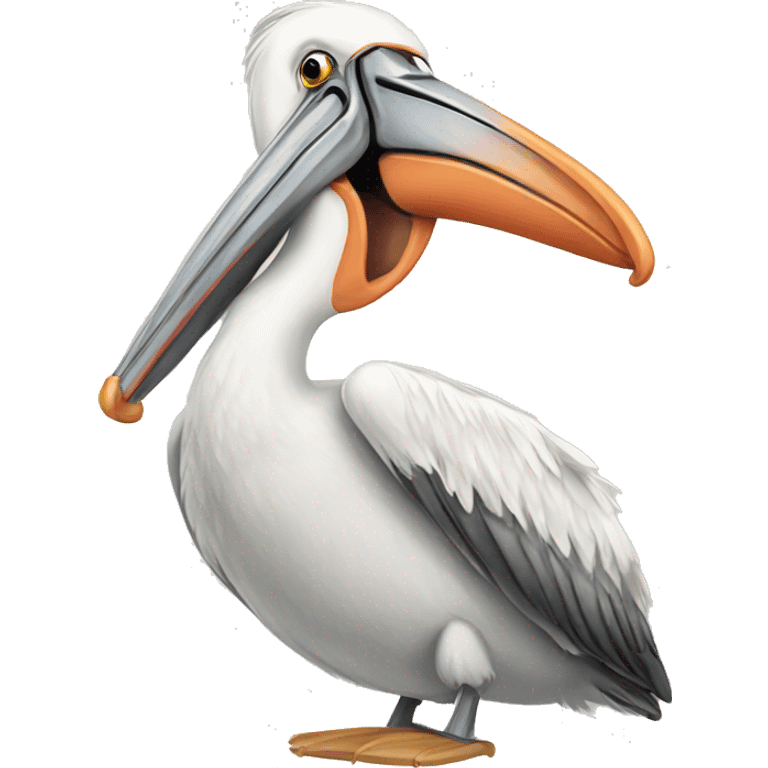 cartoon pelican  emoji