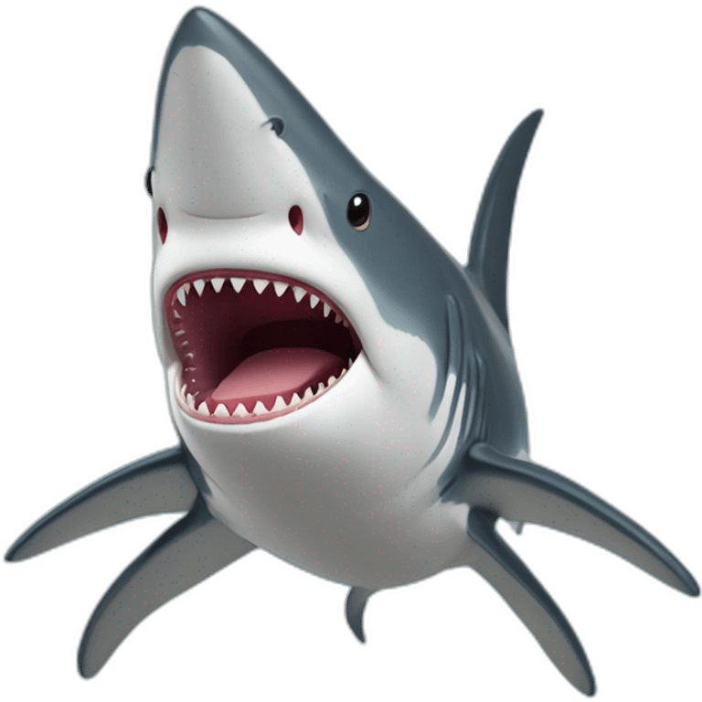 Humain sur requin emoji