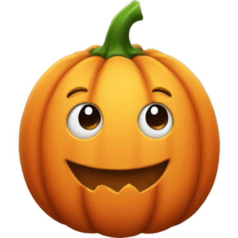 Cute pumpkin emoji