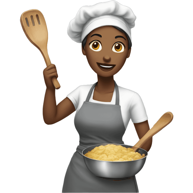 Woman cooking emoji