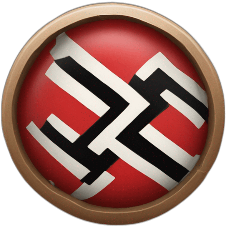 Nazi Swastika flag cute emoji