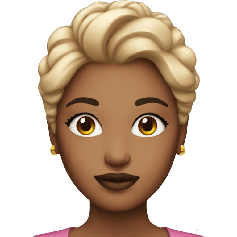 woman with make up emoji