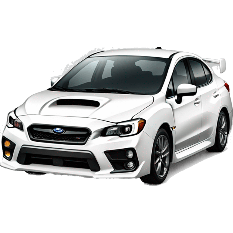 White Subaru wrx  emoji