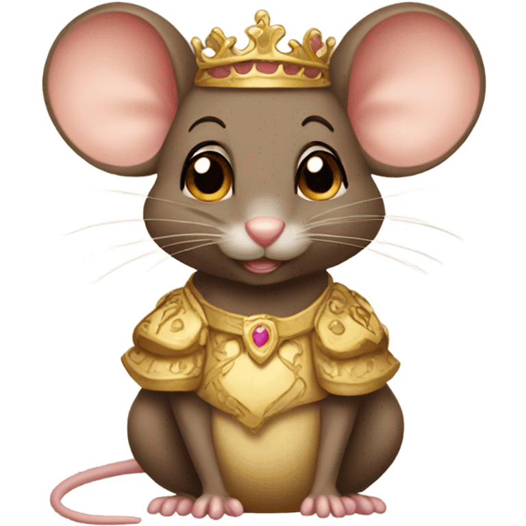 a brown princess mouse emoji