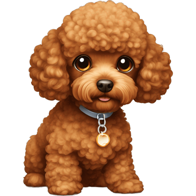 orange brown toy poodle emoji