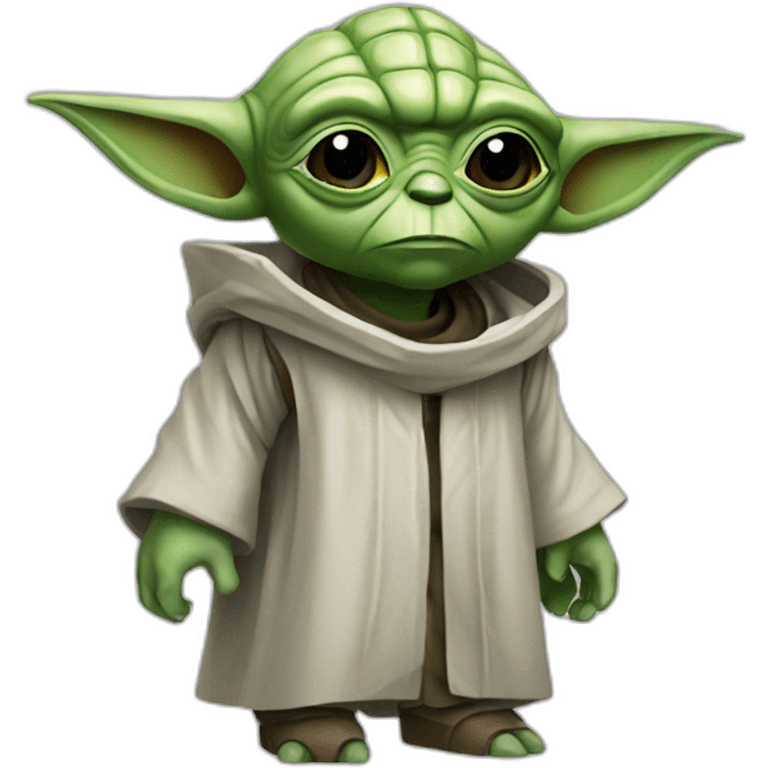 yoda as cyborg emoji