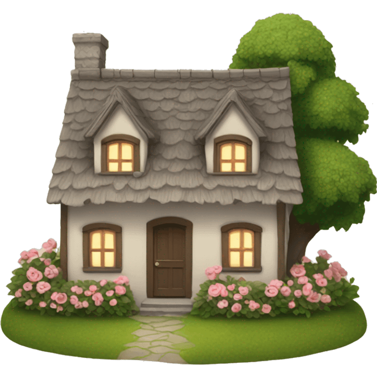 romantic cottage emoji