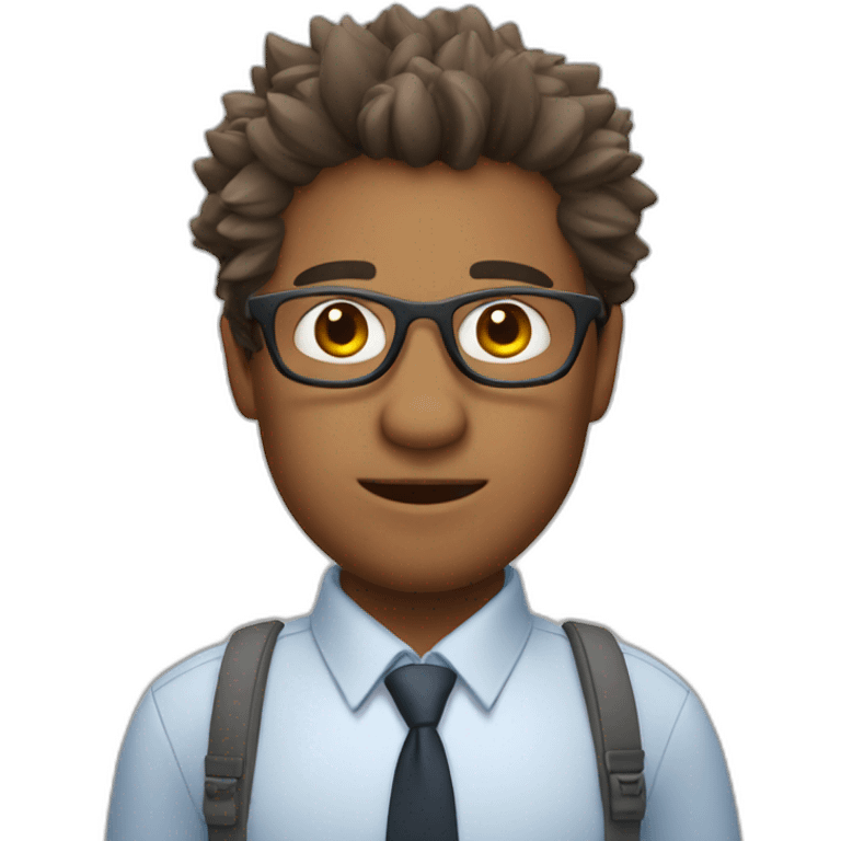 boar fullface as teacher emoji