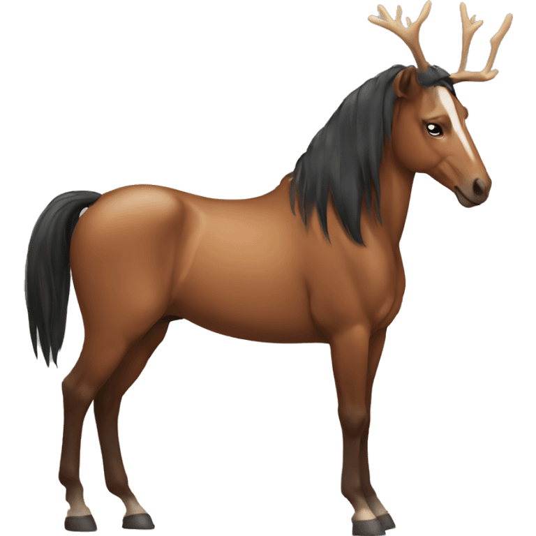 Horse with antlers emoji