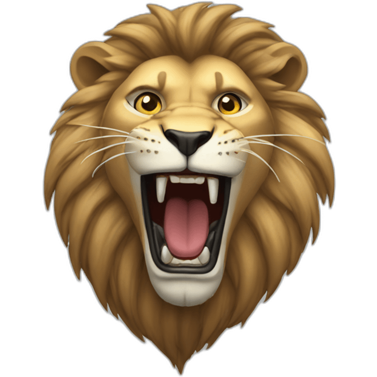 Roaring lion emoji