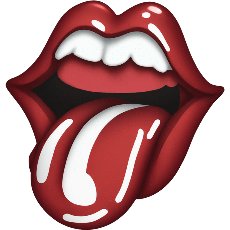 rolling stones lips logo emoji