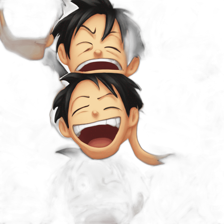 Luffy entrain de faire une grimace  emoji