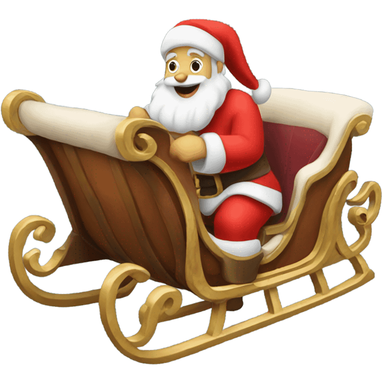 santa claus sleigh emoji