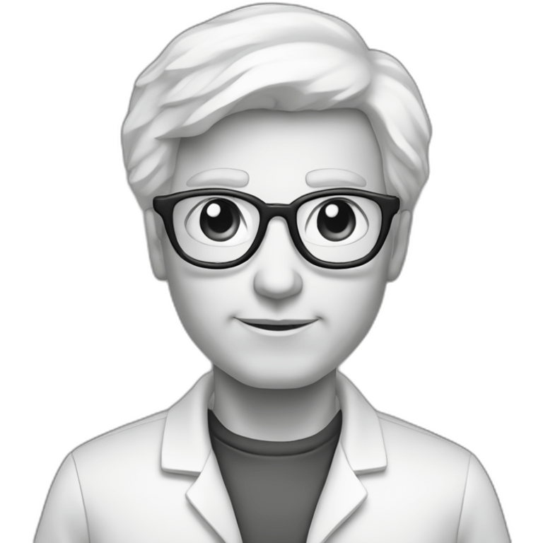 mutant scientist bold outline emoji