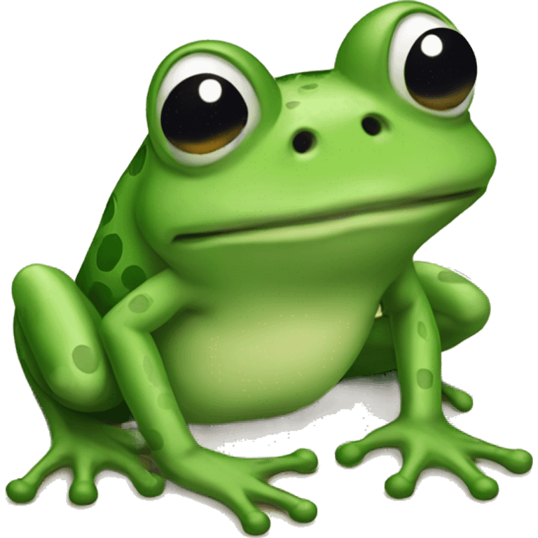 Sick frog emoji