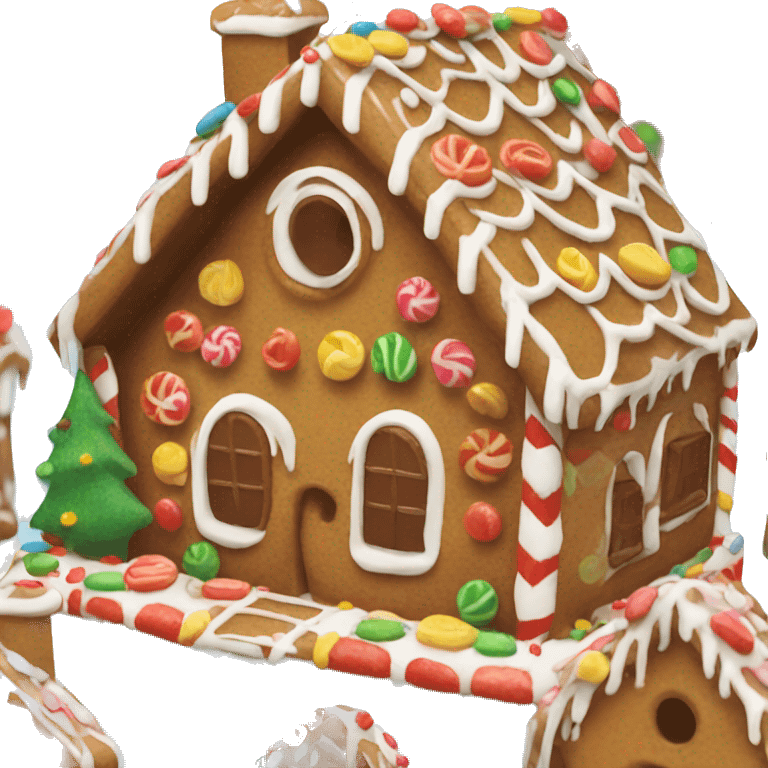 gingerbread house emoji